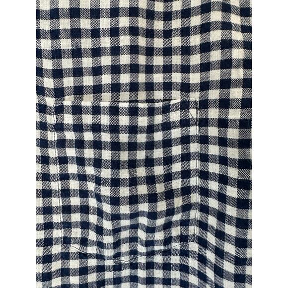 J.Crew‎ Men's Blue White Casual Slim Gingham Button Down Shirt Size Large - Picture 6 of 13